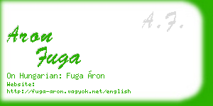 aron fuga business card